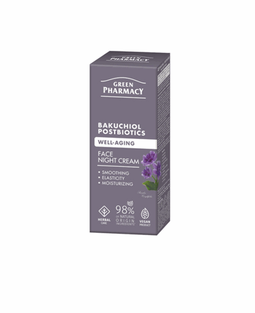 Green Pharmacy, crema facial noche bakuchuiol+postbióticos (PROXIMAMENTE)