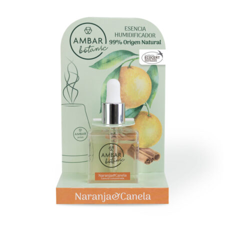 Ambar, esencia humificador aromaterapia naranja & canela