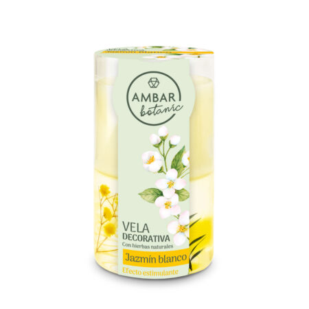 Ambar, vela decorativa jazmín blanco