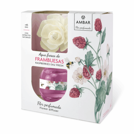 Ambar, flor perfumada frambuesas