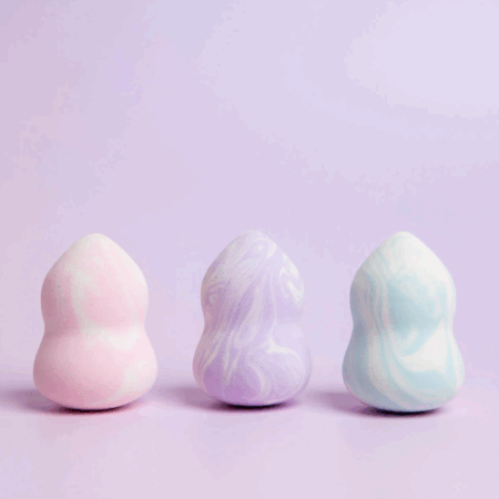 IDC, esponja de maquillaje de mármol (3 colores)