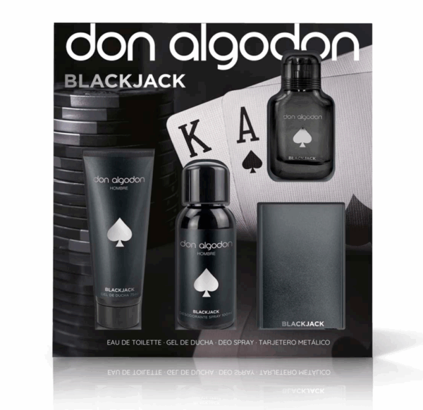 Don Algodon, set de regalo Black Jack hombre