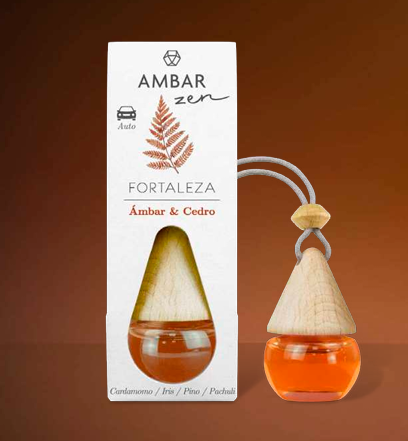 Ambar, ambientador de coche ámbar y cedro