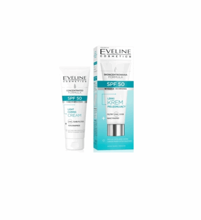 Eveline, crema facial ligera SPF 50 (30 ml)