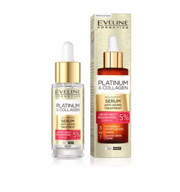 Eveline, serum platinum antiedad & colageno (30 ml)