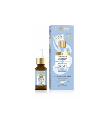 Evelin, serum duo power 2en1 hidratante+crema suavizante (18 ml)