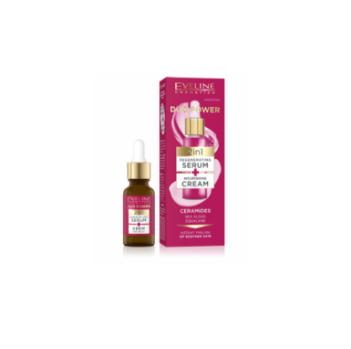 Evelin, serum duo power 2en1 regenerador+crema nutritiva (18 ml)