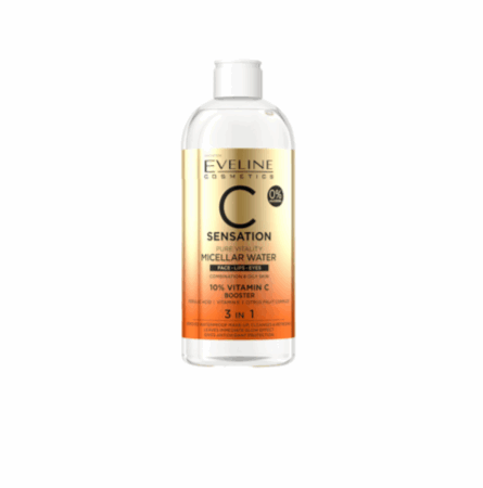 Eveline, agua micelar C sensation pure vitality micelar water 3 en 1 (400 ml)