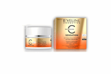 Eveline, crema-lifting rejuvenecedora día/noche C sensation 60+ (50 ml)