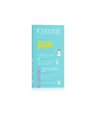Eveline, tiras nasales purificantes con carbo activo (4 uds)