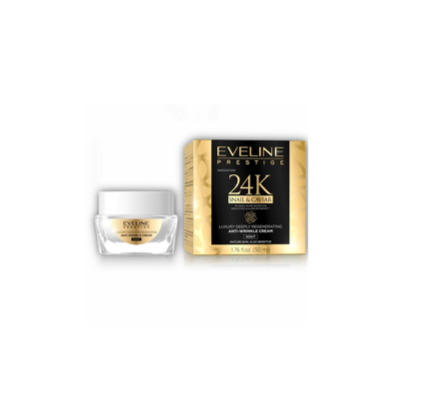 Eveline, crema facial de noche anti-arrugas Snail & Caviar (50 ml)