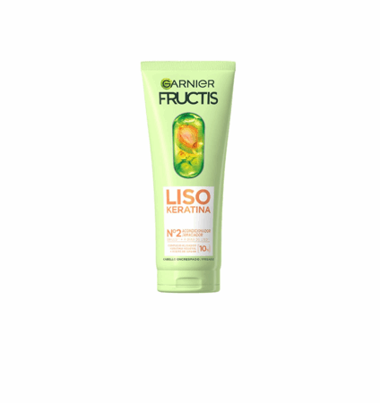 Garnier, fructis liso keratina Nº2 acondicionador (200 ml)