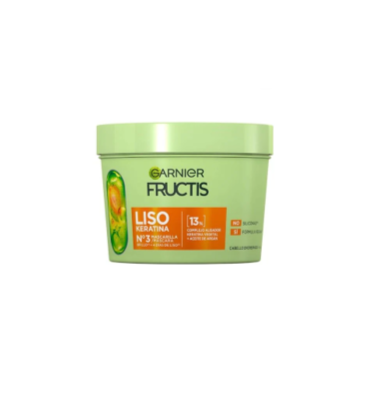 Garnier, fructis liso keratina Nº3 mascarilla (200 ml)