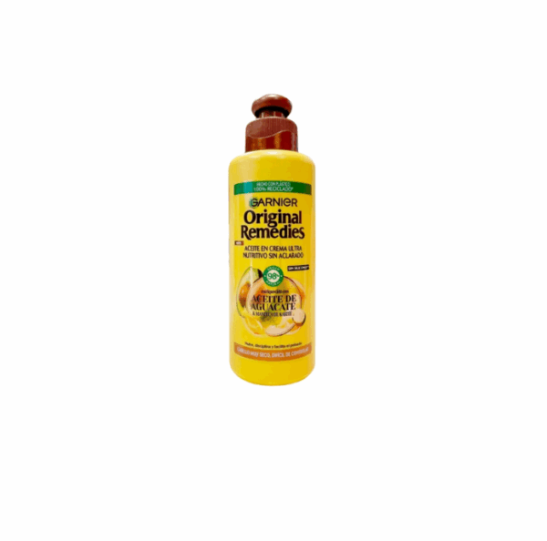 Garnier, original remedies aceite de aguacate en crema ultra nutritivo sin aclarado (200 ml)