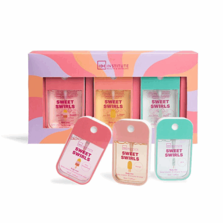 IDC, set de regalo 3 brumas corporales Sweet Swirls (50 ml)