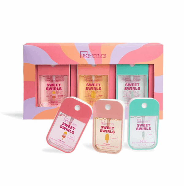 IDC, set de regalo 3 brumas corporales Sweet Swirls (50 ml)
