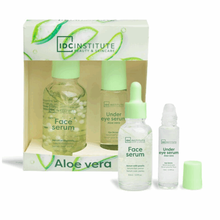 IDC, aloe vera serum para ojos (10 ml) y serum perlas (30 ml)