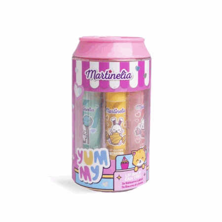 Martinelia, lata con 3 bálsamos labiales
