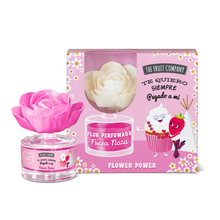 The Fruit Company, flor perfumada fresa nata ambientador
