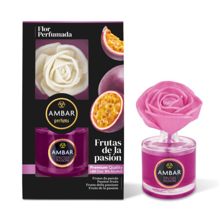 Ambar, flor perfumada frutas de la pasión