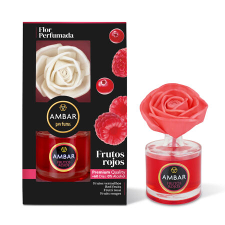 Ambar, flor perfumada frutos rojos